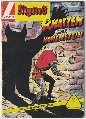 ✪ BILD-ABENTEUER #1 Sigurd: Schatten über Hohenstein, Lehning 1965 COMICHEFT Z3 - Bild 1 von 3