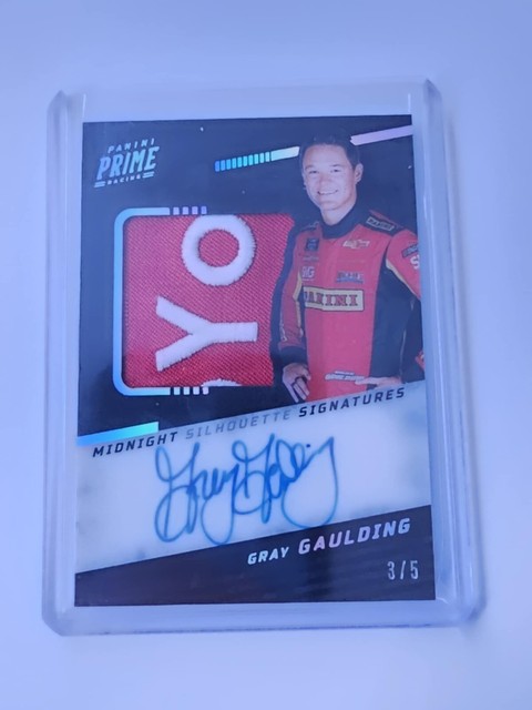 2023 Panini Prime Gray Gaulding Midnight Silhouette Signatures /5