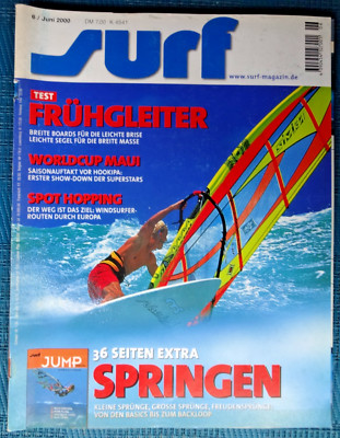 SURF MAGAZIN 6/00, INTERVIEW STEFAN HEIM,PACIFIC VMAX 6.8,YES FREE 6.5,ART PRIME