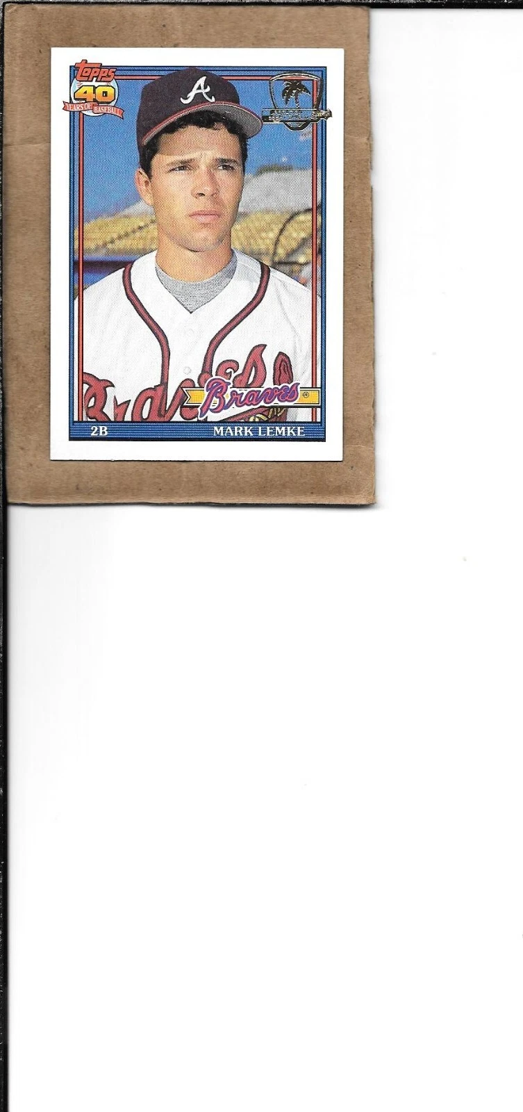 Mark Lemke trading card