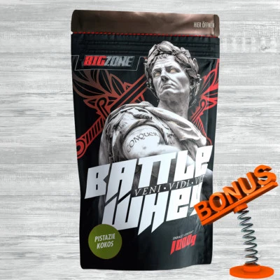 Big Zone Battle Whey Protein 1000g Beutel Eiweiss laktosearm Aspartamfrei +Bonus