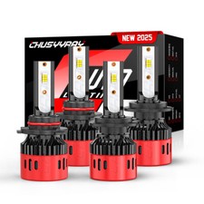 For Hyundai Venue 2021-2022 4X 9005 H7 LED Headlights Bulbs Super Bright 6500K