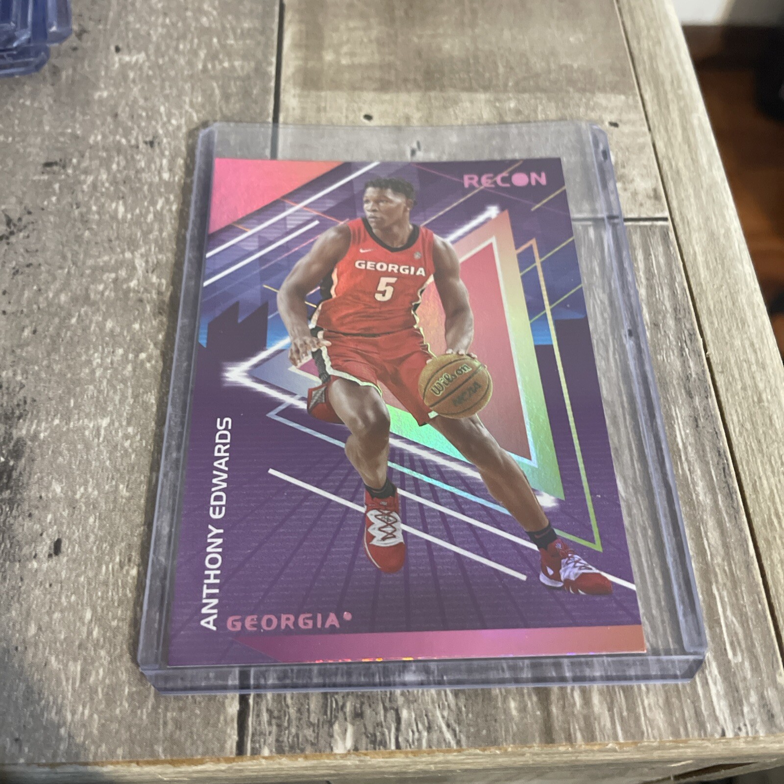 2022-23 Panini Chronicles Draft Picks - Recon Pink #23 Anthony Edwards