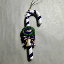 LSU Tigers The Memory Company Candy Cane Ornament-NCAA Officially Licensed NEW