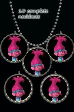 Dreamworks trolls Poppy lot of 10 necklaces necklace party favors