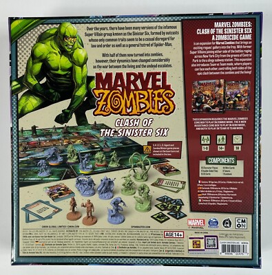 Marvel Zombies Clash of the Sinister Six Kickstarter Set Zombicide
