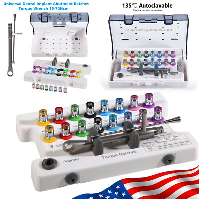 US Universal Implant Screwdriver Hand Driver Dental Torque Wrench