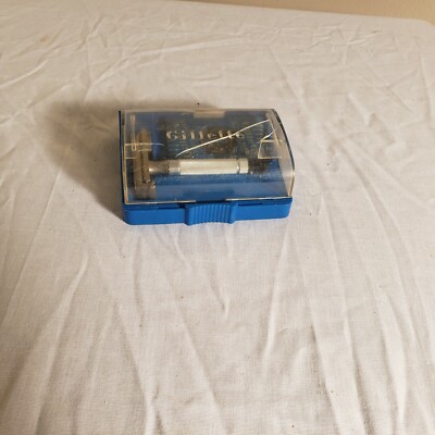 Vintage 1952 Gillette X-2 Black Tip Tech Super Speed Safety Razor with Case