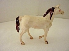 Vintage Plastic Horse Made in Hong Kong Miniature figure 2"