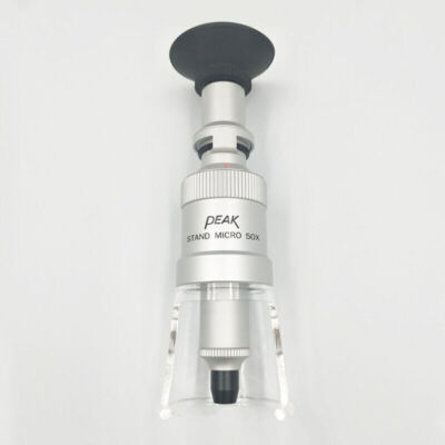 1PC PEAK 2008-50X Magnifier Stand Micro Loupe 50x Microscope With Standard Scale