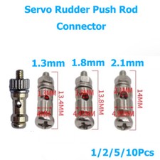 1,3mm 1,8mm 2,1mm Servo Ruder Schubstange Gest&auml;nge Verbinder RC Flugzeug Boot