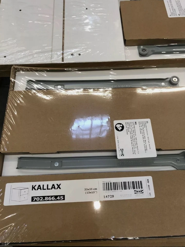 Inserção Ikea KALLAX com 2 gavetas, branca 13x13 "(pacote com 2) 702.866,45 - NOVO - Imagem 4 de 4