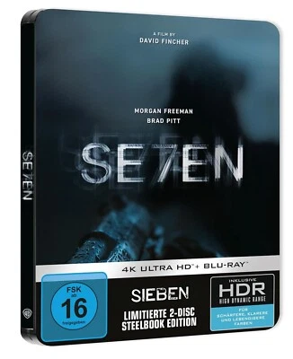 Sieben (1995)[4K Ultra HD Blu-ray & Blu-ray im Steelbook/Neu/OVP] David Fincher - Bild 1 von 4