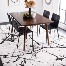 SAFAVIEH Amelia Collection ALA293K Grey / Black Rug