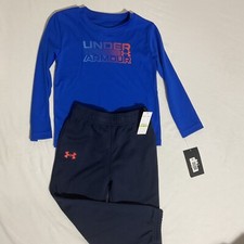 Under Armour Youth Long Sleeve Shirt Jogger Set Size 4T