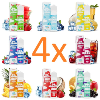 4 x Dr. Frost Arctic Edition Aroma je 10ml für je 60ml E-Zigaretten Liquid