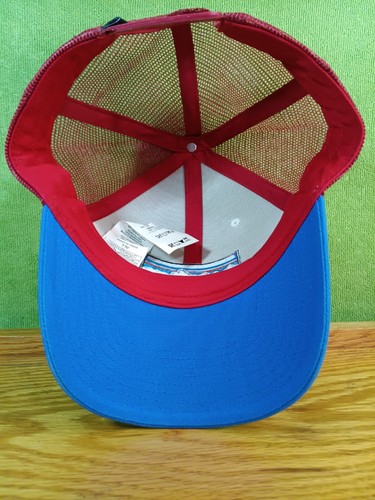 Patagonia Hat Cap Adult Red White Blue Mesh Snap Back Trucker Outdoors Hiking - Picture 11 of 12