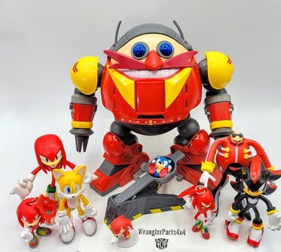 Jakks Pacific 30th Giant Eggman Robot Battle Set Complete 4'' Knuckles Shadow Lot