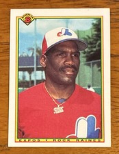 Bowman 1990 Rock Raines Montreal Expos Hall of Fame Vintage Baseball Card #118 