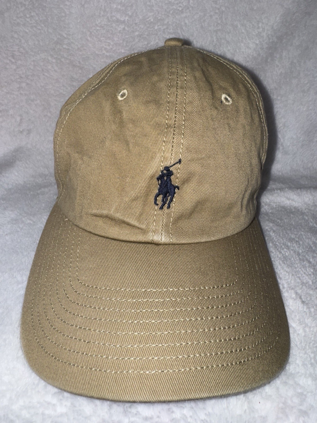 Polo Golf Ralph Lauren Cappello Berretto Strapback OSFM Tan Regolabile Pony
