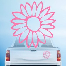 Flower Stickers, Sunflower Decal Bumper Stickers for Laptop, Wall, Car Window...