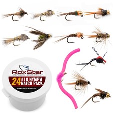 Nymph Fly Hatch Pack 14 Premium Flies for Trout 1 Year Membership Unlimited Club