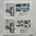GB QEII 1965 Battle Of Britain Phos Pair Stuart FDC’s Totton CDS Typed Addresses