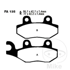 42909-SINTERED BRAKE PADS R ALTN: 7872930 compatible with Yamaha YZ 250