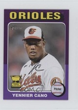 2024 Heritage Mini Purple Border 5/15 Yennier Cano (White Above Card Number) 2g8