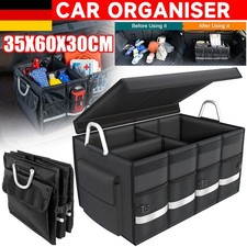 Kofferraumtaschen mit Deckel Klett Autotasche Organizer Faltbar Aufbewahrungsbox