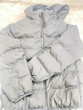 Uniqlo Puffer Jacket Girls 11-12 Purple Lavender Hooded Lightweight Packable