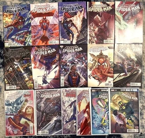 The Worlds Greatest Super Hero Amazing Spider-man #1-18 Slott Camuncoli Lot NM