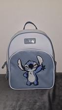 Primark Disney Stitch Blue Small Backpack Embroidered Bag NWT
