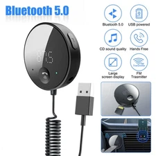 Bluetooth Car AUX Hi-Fi Stereo Audio Adapter Wireless Receiver FM Transmitter f