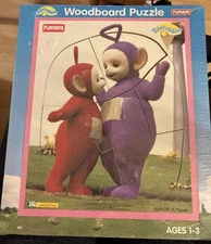 Teletubbies PLAYSKOOL Frame Tray Puzzle sealed 629-01 Ages 1-3 Tinky Winky & Po