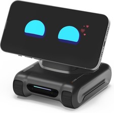 LOOI Robot-Space Black - AI Desk Companion with ChatGPT Voice Interaction