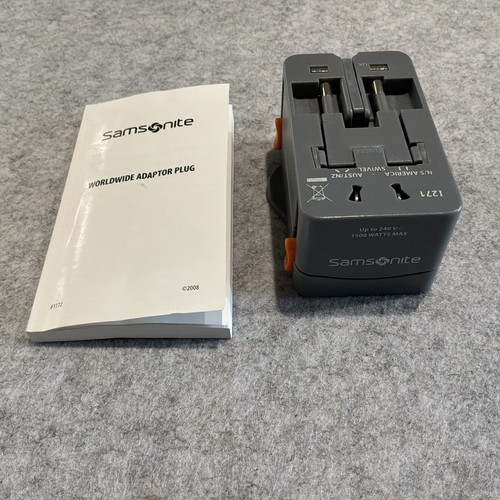 Samsonite Worldwide Adaptor Plus 1500W Max 240V Max W/ Manual