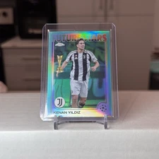 2024-25 Topps Chrome UCC Future Stars - Kenan Yildiz Aqua Refractor /199