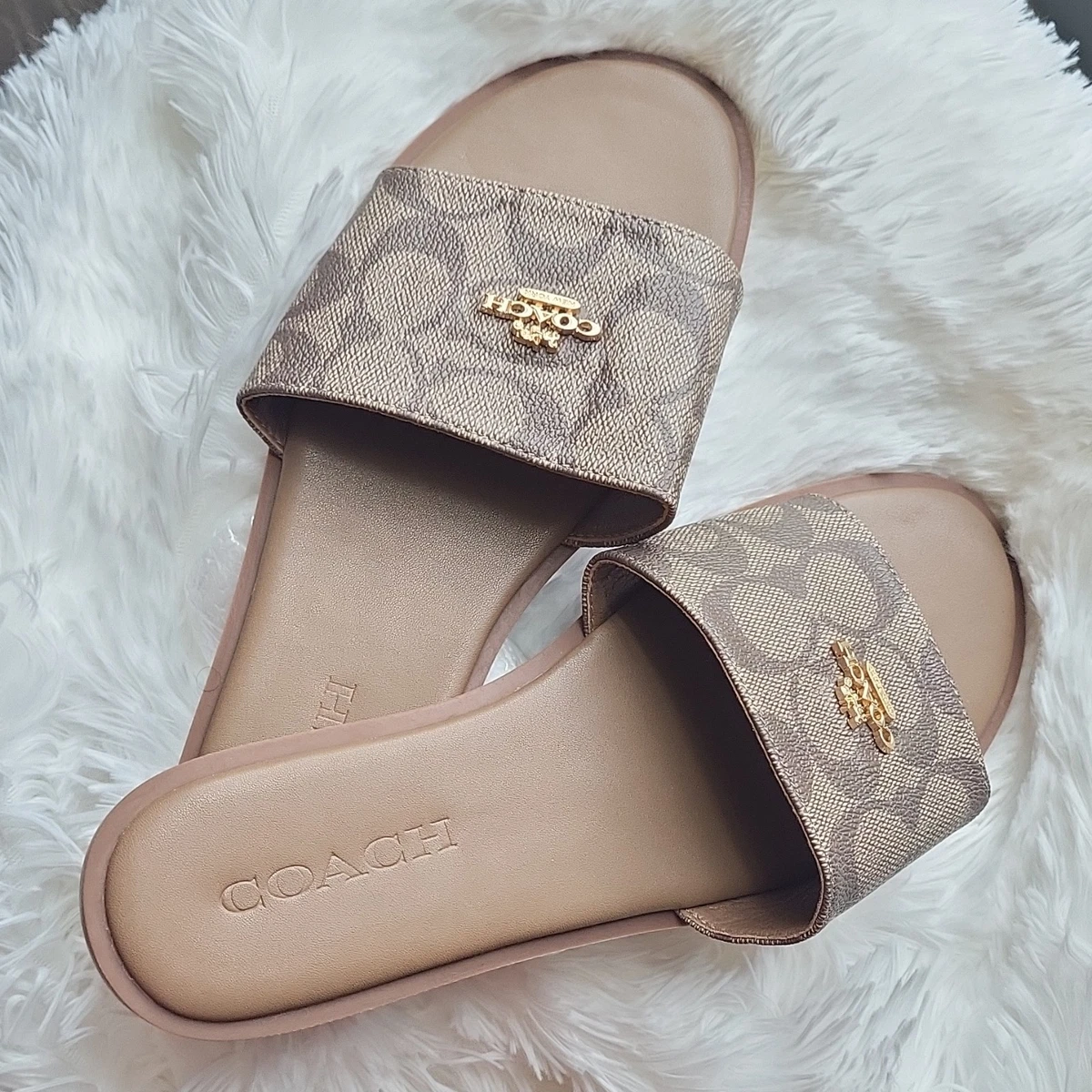 Coach Slide Sandals for Women for sale - eBay