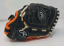 Rawlings PL105NO Tee Ball Baseball Glove 10.5" Player Series Orange Black RHT