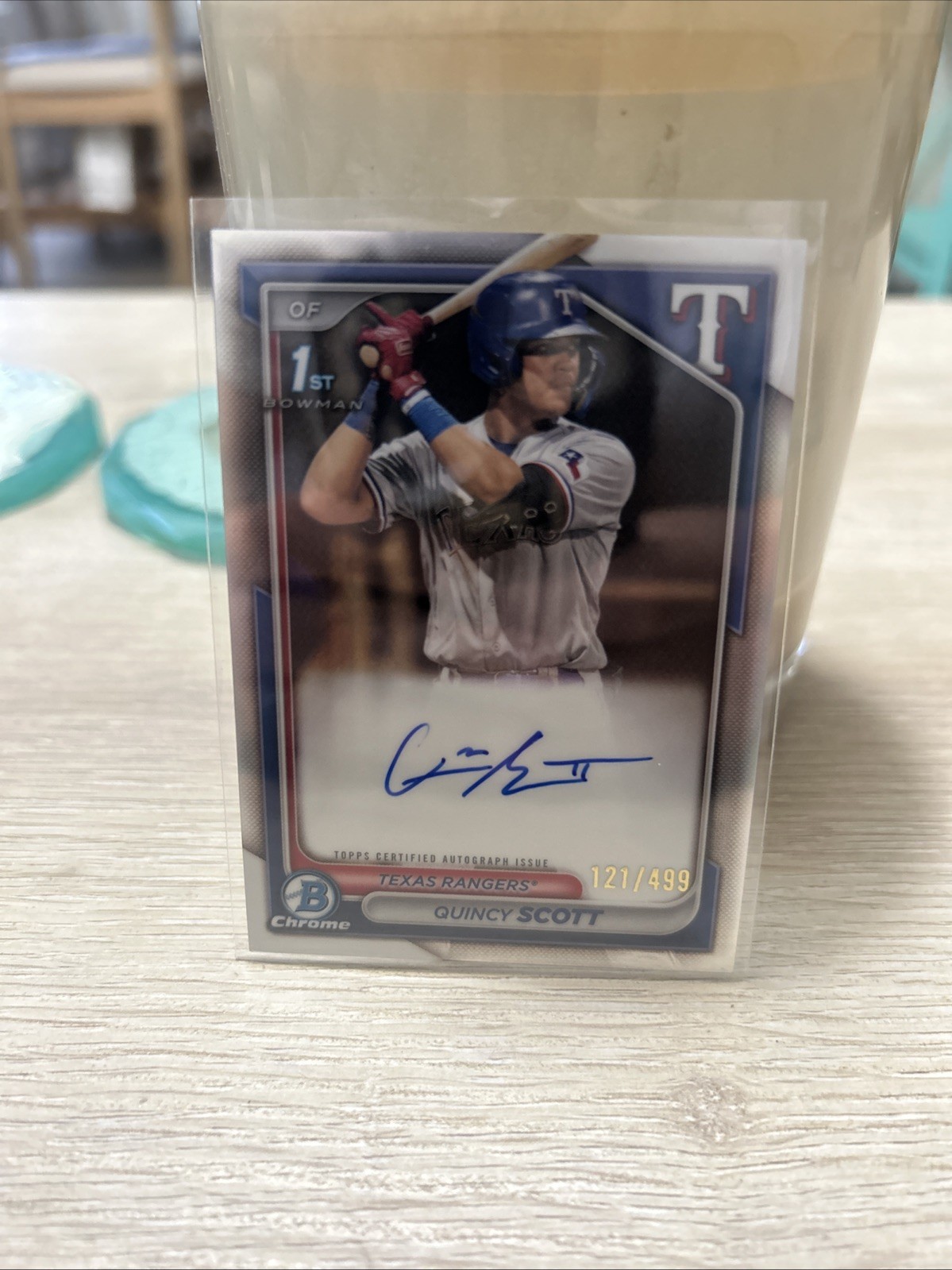 2024 Bowman Chrome - Prospect Autographs Quincy Scott #CPA-QS Refractor /499