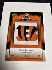 Rare 2007 UPPER DECK CHAD JOHNSON PREMIER STITCHINGS PATCH Bookend #’ed 20/20