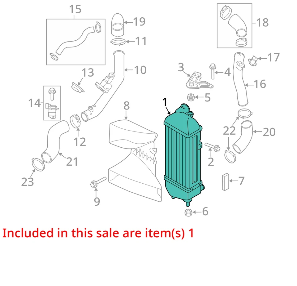 Intercooler Hyundai Sonata 2011-2014 136 k OEM Foto 4 de 4