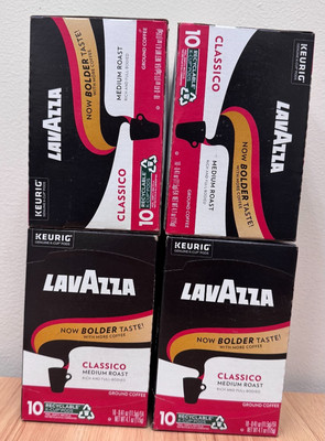 Lavazza Classico Medium Roast Coffee 10 K-Cup PODS 4 pack