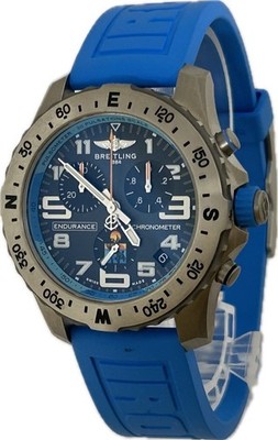 Breitling Endurance Pro 44 E82310 Gray Dial Quartz Mens Watch Near Mint A5313