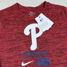 NWT Nike Dri-Fit Youth XL Philadelphia Phillies Red Short Sleeve Shirt MLB