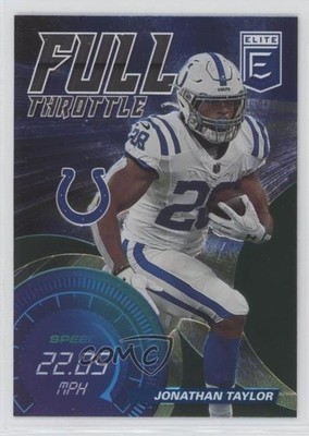 2021 Panini Donruss Elite Full Throttle Green Jonathan Taylor #FT24 2k3