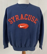 VTG Syracuse Orange - Nike - Navy Blue Crew Neck Sweatshirt - Men's Large
