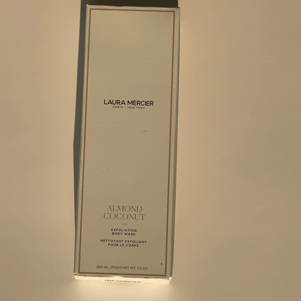 Jabón corporal exfoliante de coco con almendras Laura Mercier 200 ml / 7,5 oz - Nuevo Foto 2 de 4