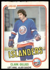 1981-82 O-Pee-Chee #202 Clark Gillies New York Islanders